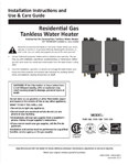 Signature Premier Tankless with X3 Owners Manual